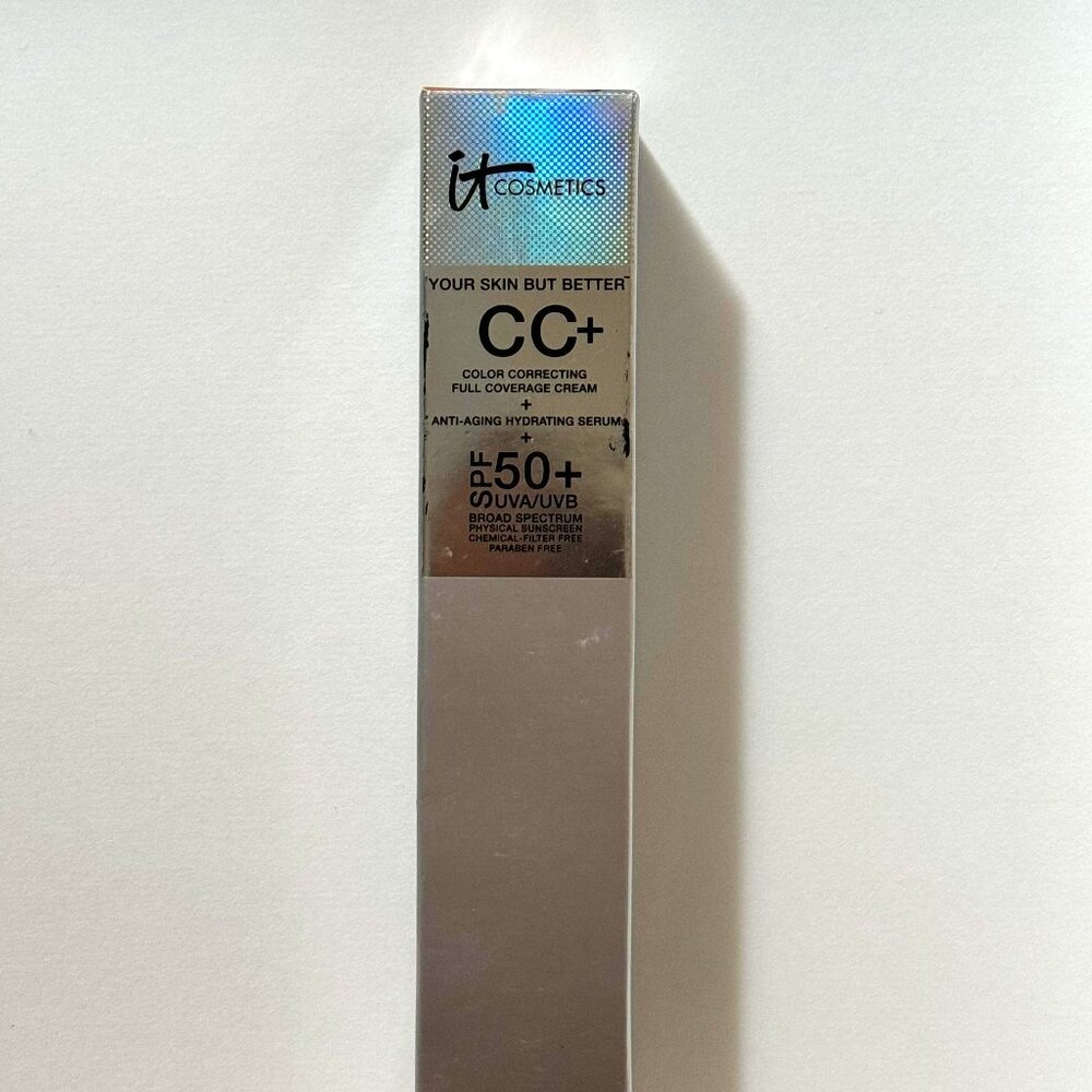 IT COSMETICS Medium CC+ Cream Full Coverage Color Correcting SPF 50 TAN